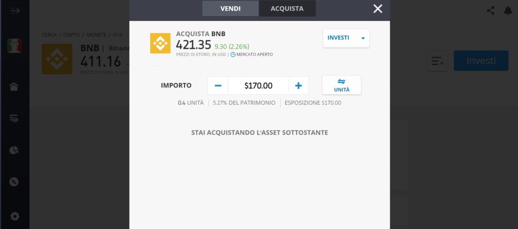 come comprare binance coin