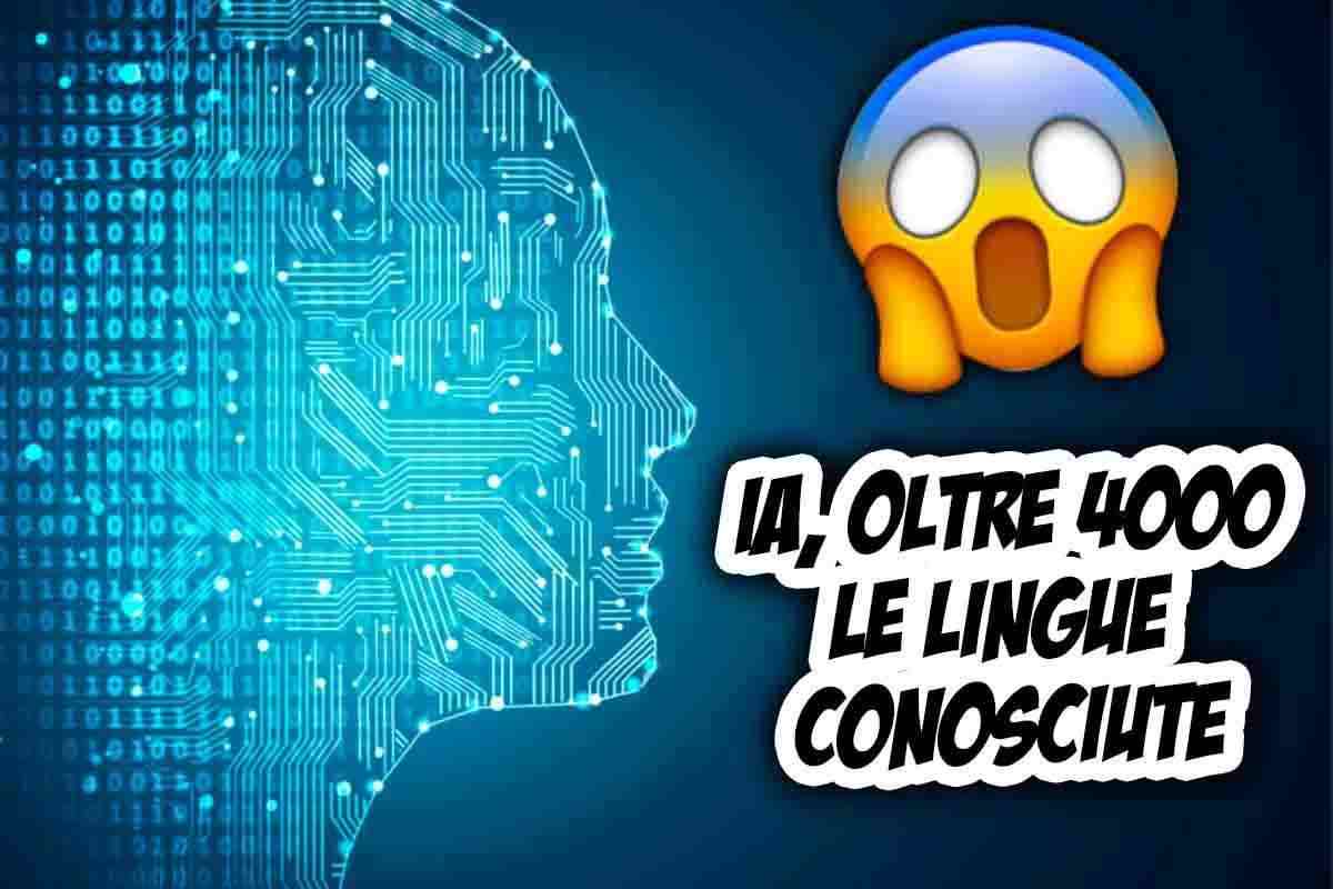 l'intelligenza artificiale riconosce 4000 lingue