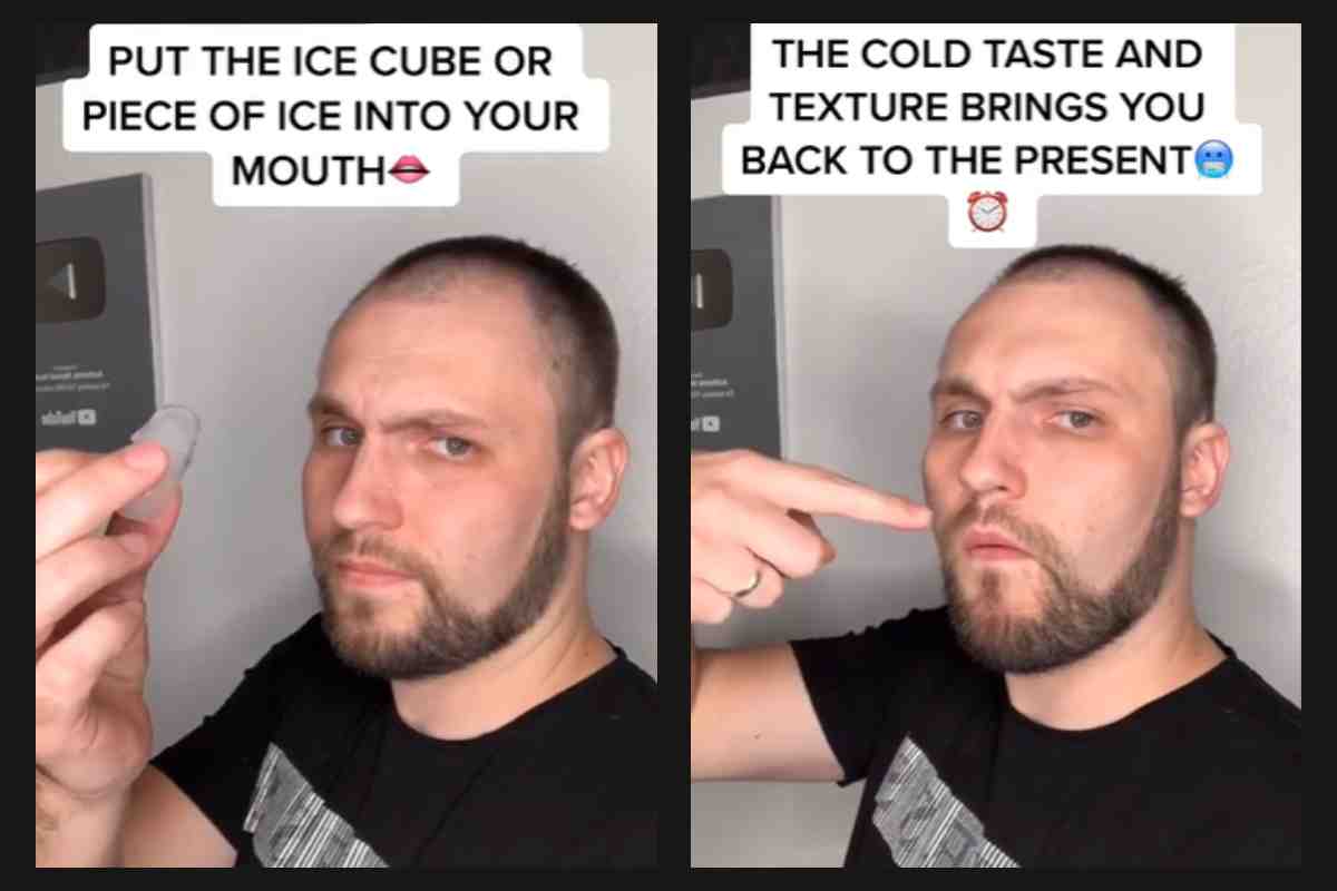 Attacco di panico trucco del ghiaccio