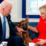 Joe e Jill Biden insieme a Commander
