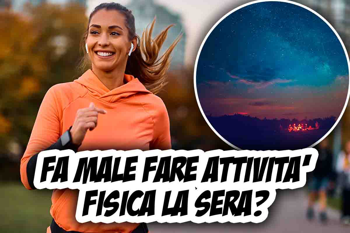 attività fisica di sera fa bene o male: gli studi