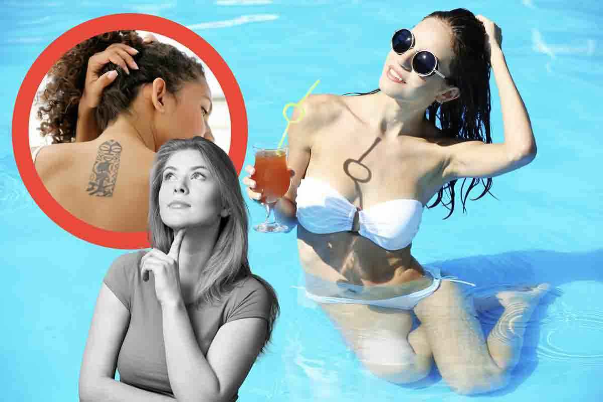 perché non fare il bagno in piscina dopo un tatuaggio