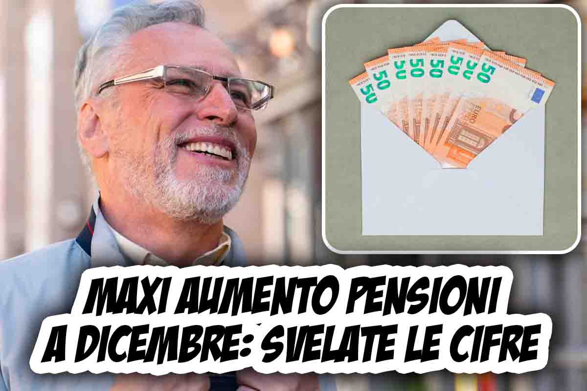 Pensioni dicembre 2023, di quanto aumenteranno
