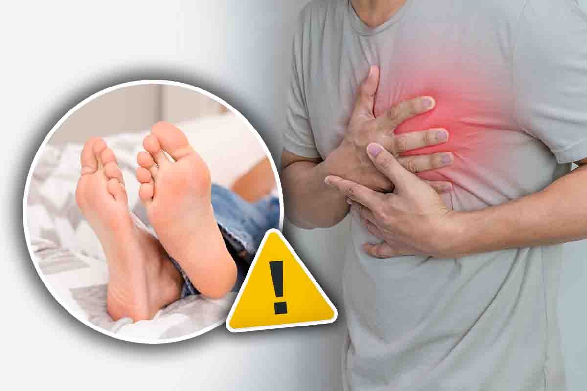 Come riconoscere una patologia al cuore dai piedi