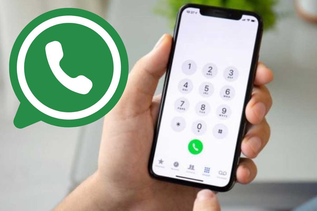 Cellulare, logo WhatsApp