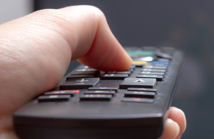 Telecomando in una mano