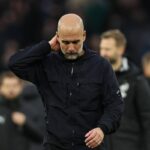 Pep Guardiola durante una partita