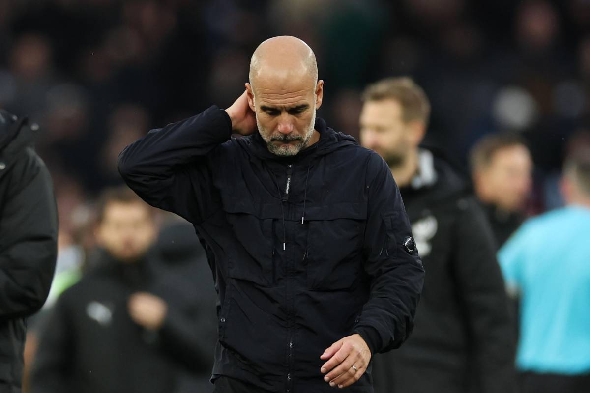 Pep Guardiola durante una partita