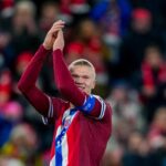 Haaland con la maglia della Norvegia