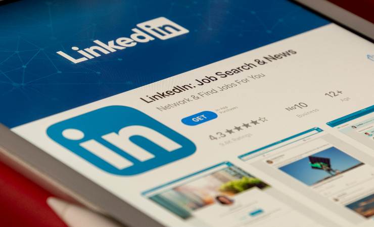 interfaccia di LinkedIn