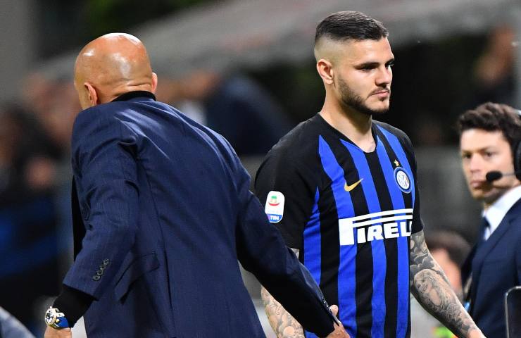 Luciano Spalletti e Mauro Icardi si incrociano