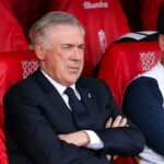 Carlo Ancelotti e Davide Ancelotti in panchina
