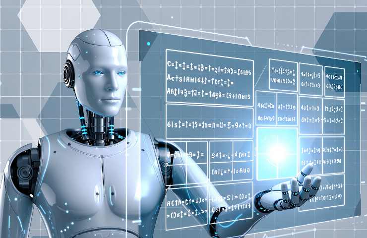 Rappresentazione di un robot di IA