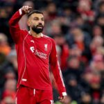 Mohamed Salah con la divisa da gioco del Liverpool