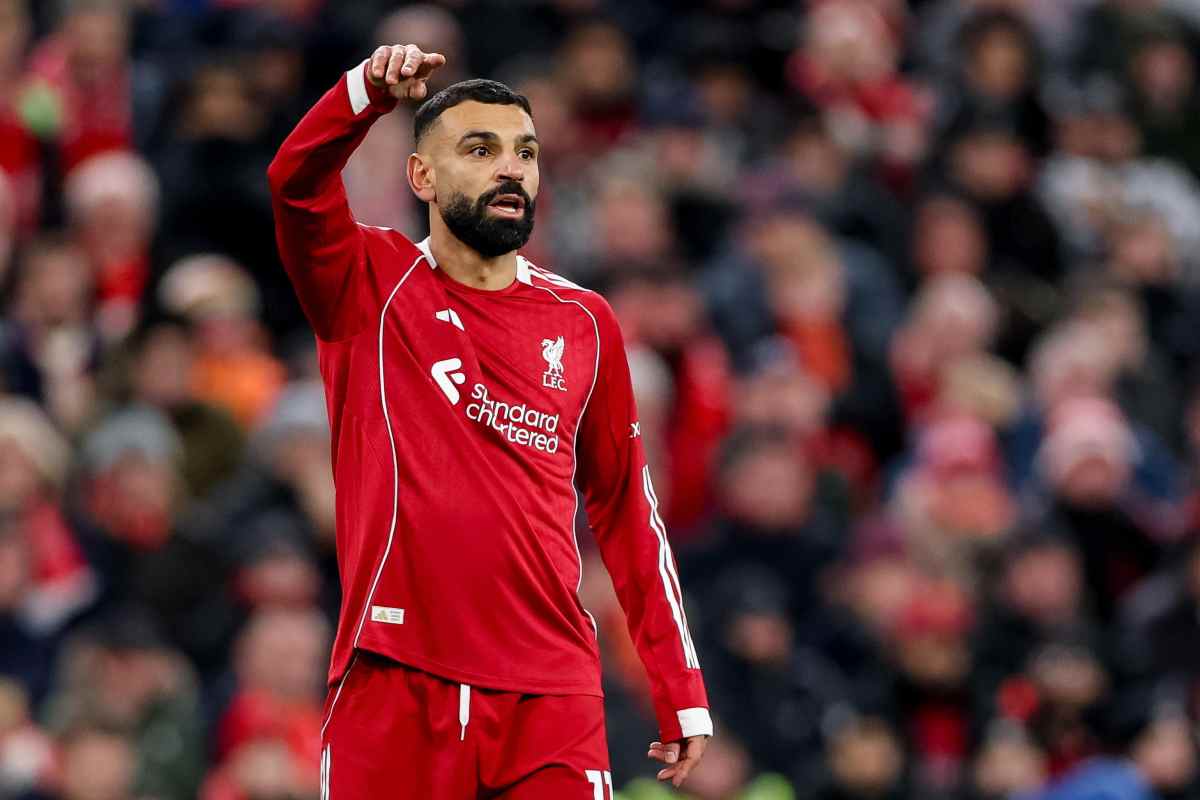 Mohamed Salah con la divisa da gioco del Liverpool