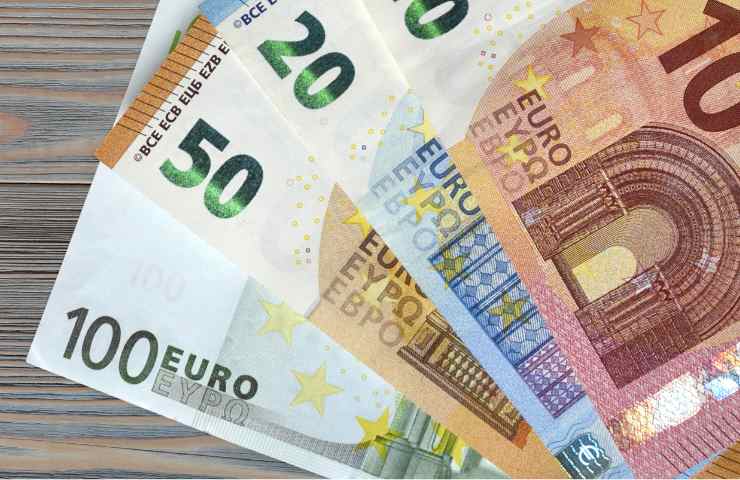 Banconote in euro di diverso importo