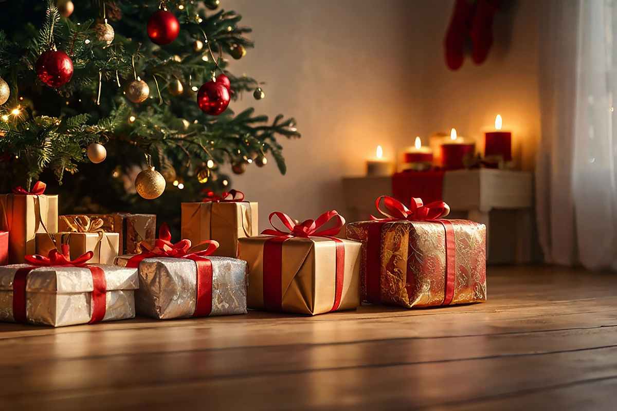 albero e regali di Natale