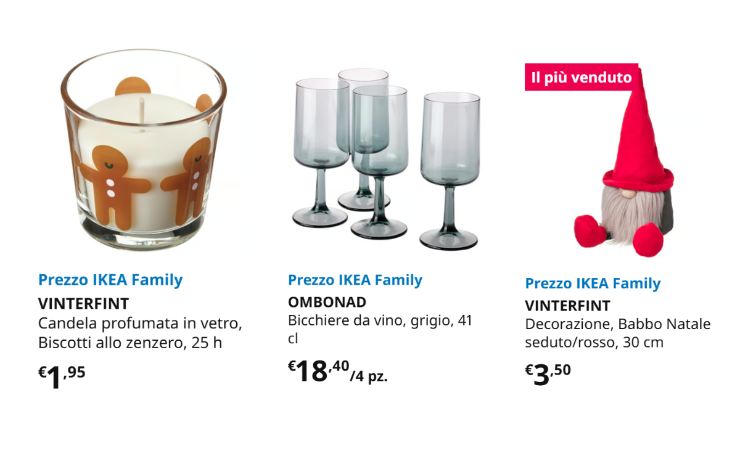 candela bicchieri e gnomo Ikea